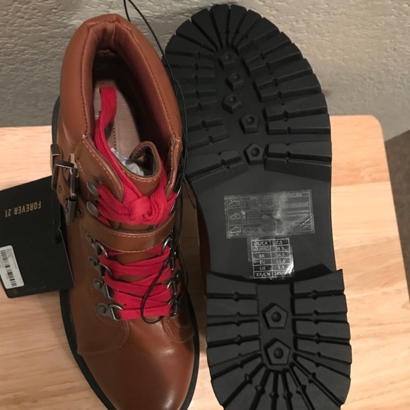 Women’s faux leather combat boots - Picture 5 of 5